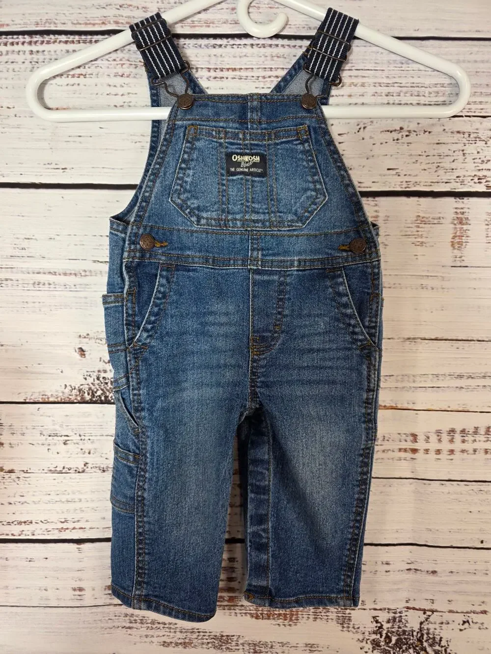 OshKosh 9-month overalls railroad straps